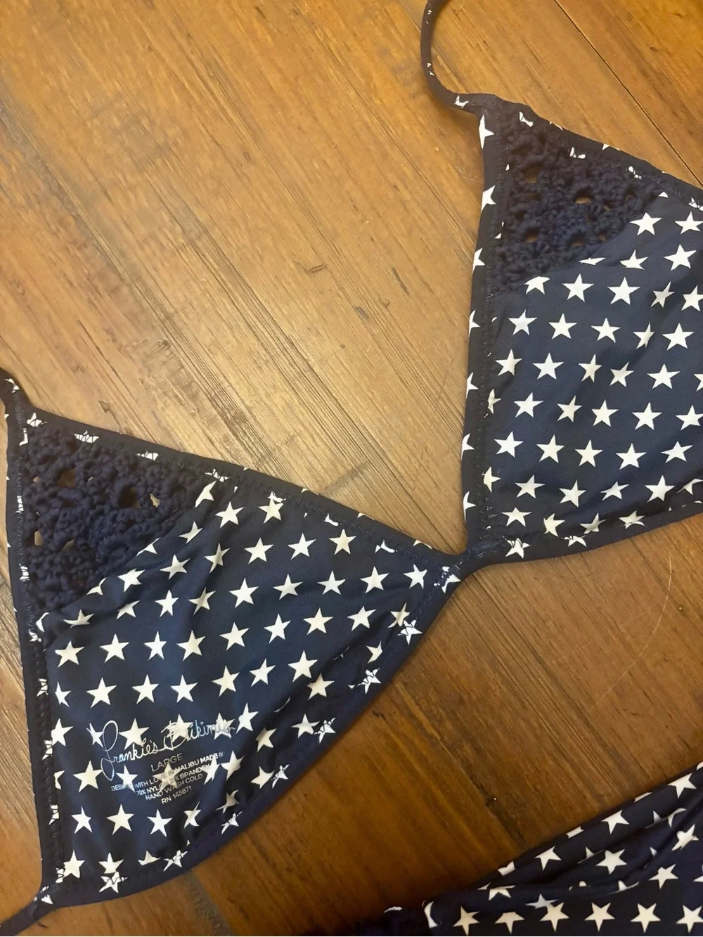 NWOT Frankie’s bikinis tanner stars bikini set